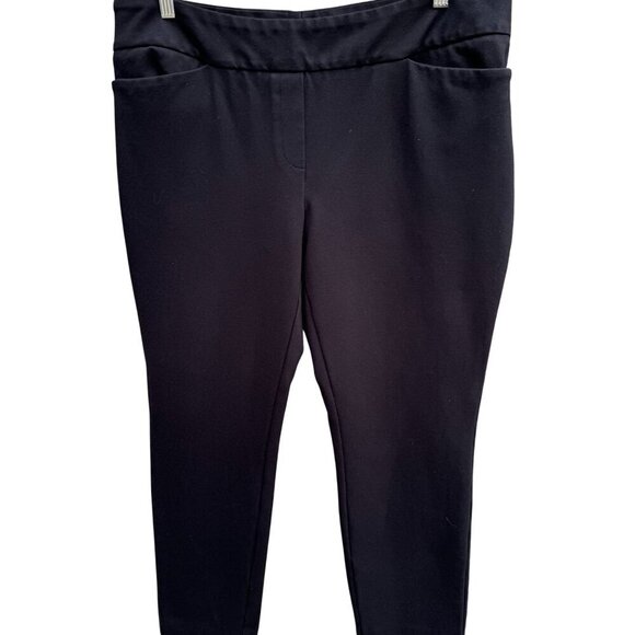 Dalia Womens 2 Black 1Gray Stretch Slim Fit Pocket Ankle Pant Set of 3 Pants XL - Picture 2 of 11